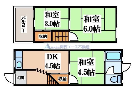 【間取り】 | 江瀬美町貸家