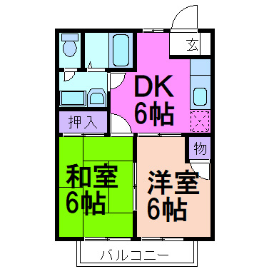 シャルマンＡ棟の間取り|間取りです