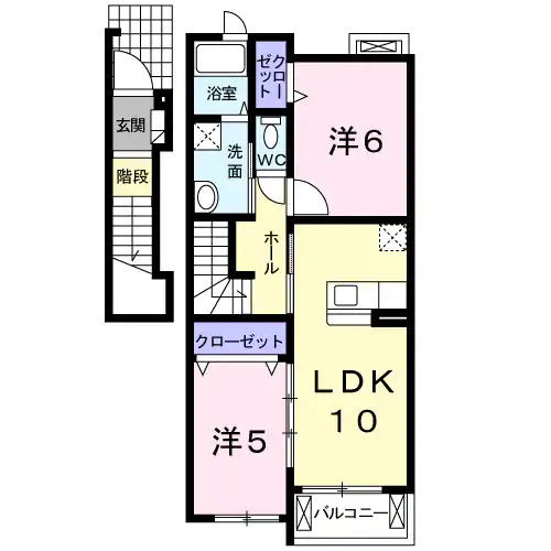 オレンジハウスBの間取り