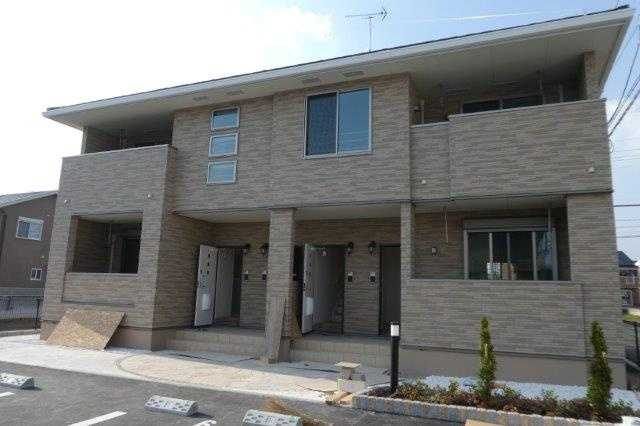 総社市真壁のアパートの外観
