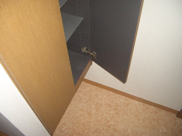 カタンクローバーⅢの玄関|玄関には下駄箱付いてます