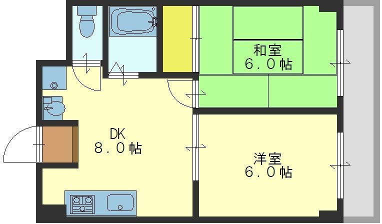 スカイハイツの間取り