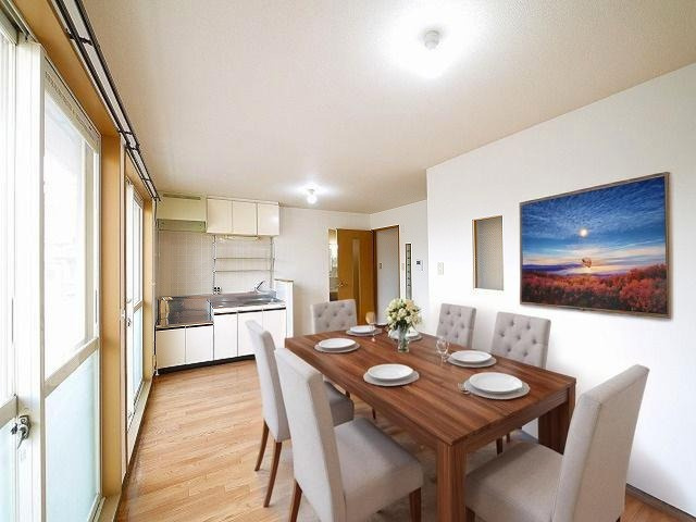 シャンポール千原の居間・リビング|CGで家具等を配置したもので家具等は含まれません