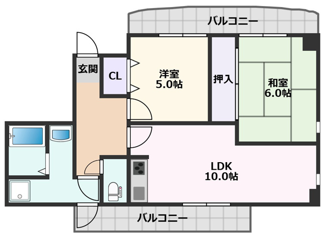 【間取り】 | 山田マンションビューテラス