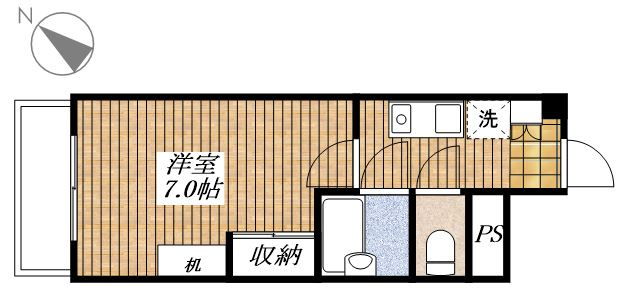 アドバンス拝島の間取り