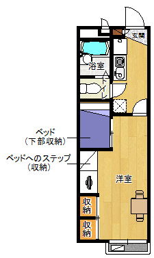 【間取り】 | レオパレスＭａｅｄａ２ | レオパレスMaeda2(GoodHome)