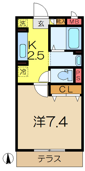 【間取り】 | ソレイユ柏陽