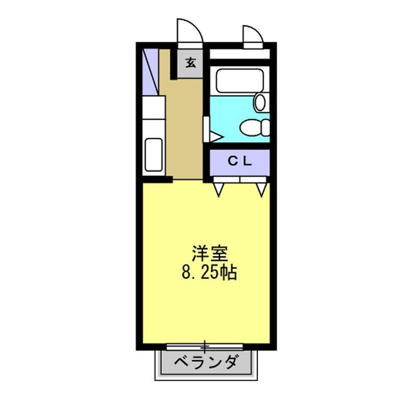 ウエストタウンシングルの間取り