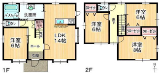 【間取り】 | ＹＭＮ貝島蛇坂貸住宅