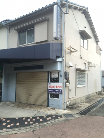 岡山貸店舗　北側の外観