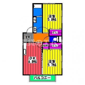 【間取り】 | ラフレシールＢ棟 | ラフレシールＢ棟の間取り
