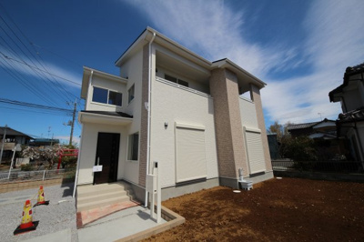 【外観】 | 鴻巣市原馬室◆新築分譲住宅◆ | 建物完成しました！毎週土日現地見学会開催中！お気軽にお越し下さい。