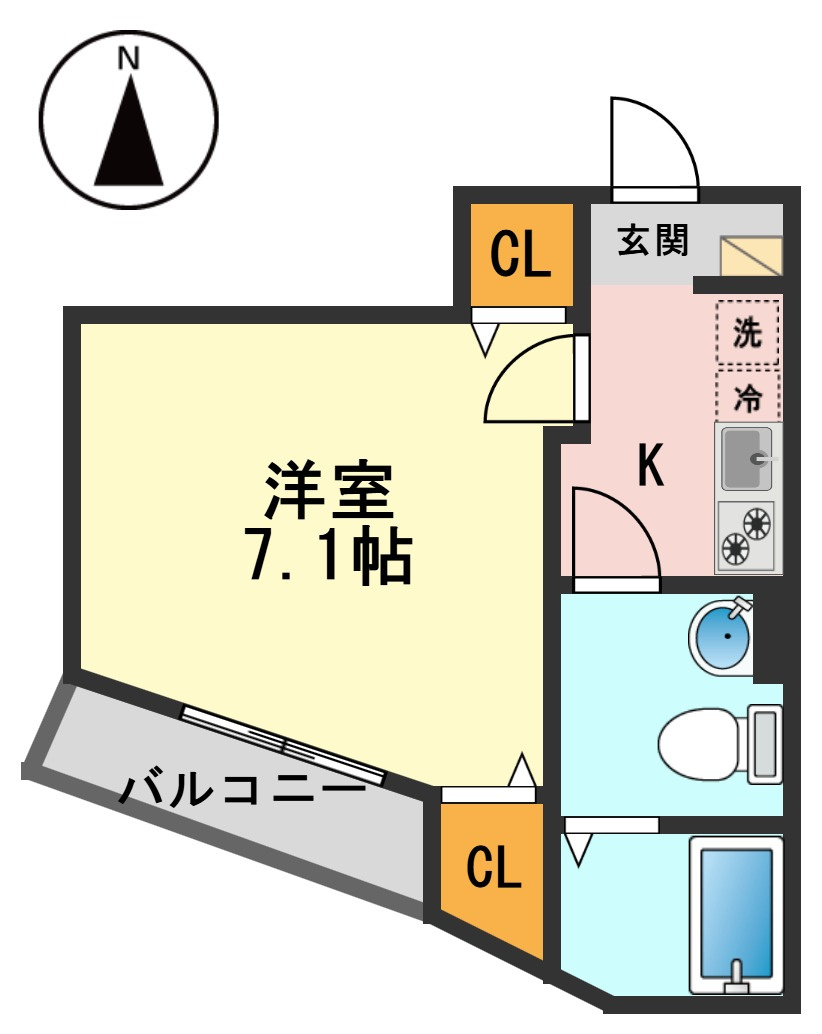 グリシーナ新小岩の間取り