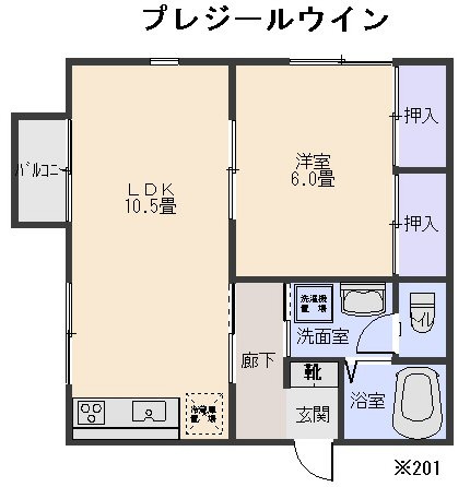 プレジールウインの間取り