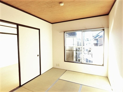 【和室】 | グリーンハイツ/下麻生 | 南向き和室6帖☆陽当りの良いお部屋です！赤ちゃんのごろごろやハイハイはやっぱり和室がよかったりします♪