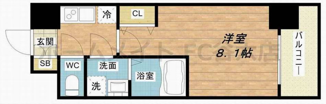 【間取り】 | S-RESIDENCE阿波座WEST