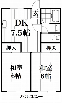 【間取り】 | 協栄ハイツⅠ
