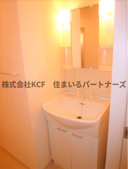 クレフラスト試験場前駅南の洗面所|脱衣スペースもあります