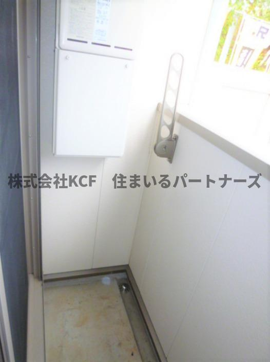 クレフラスト試験場前駅南のバルコニー|外からの目が気にならないバルコニーで洗濯物が干せます