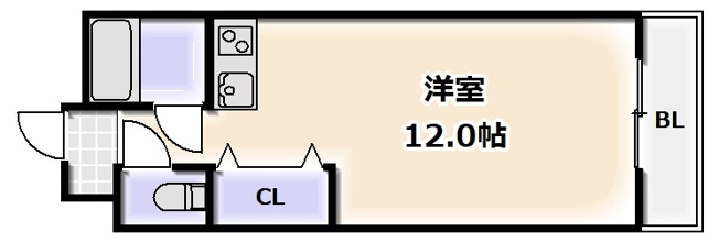 【間取り】 | タイホウハイツ敷津3番館