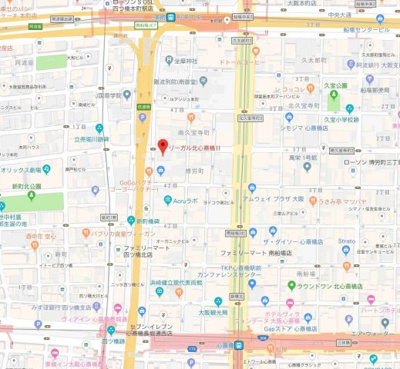 【地図】 | リーガル北心斎橋2