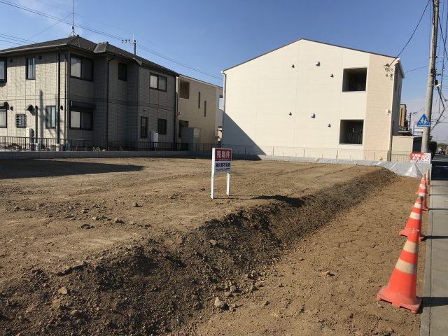 鴻巣市愛の町の売地の外観