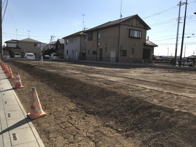 鴻巣市愛の町の売地の外観