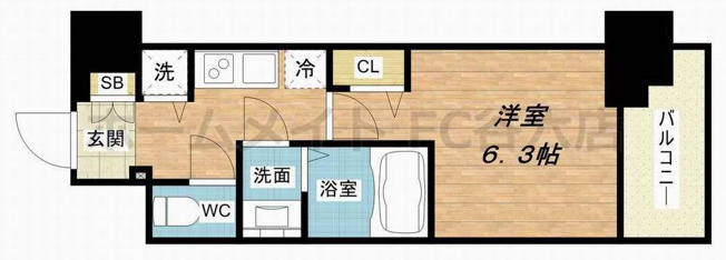 【間取り】 | ファーストフィオーレ難波南パークサイド