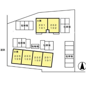 セジュールかながわ B棟の区画図
