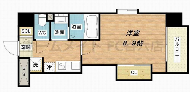 【間取り】 | Luxe難波西Ⅱ