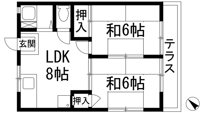 【間取り】 | 若葉ハイツ