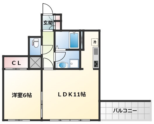 メゾンド津田沼の間取り