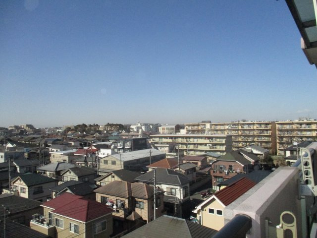 ダイアパレス船橋習志野台6Ｆ　船橋市習志野台８丁目　中古マンション　最上階の展望|最上階につき眺望良好です。