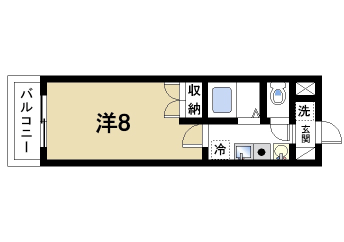 万葉Ⅲ（マンション万葉Ⅲ）の間取り|レイアウトがしやすい洋室なので模様替えも楽しめます