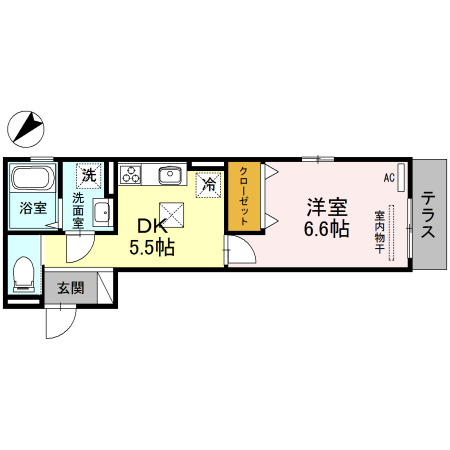 メゾンキンメイの間取り