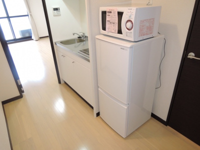 【キッチン】 | レオネクストアリビオ加美 | ☆冷蔵庫＆電子レンジ付☆