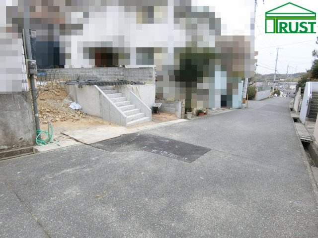 神戸市第12西区池上　新築戸建の前面道路含む現地写真