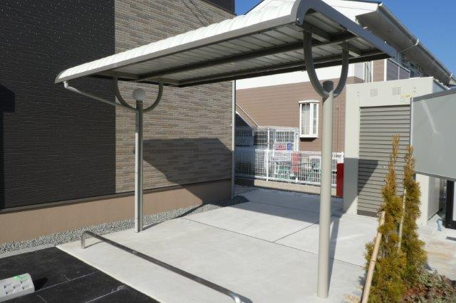 倉敷市中庄のアパートのその他共用部分|自転車置き場