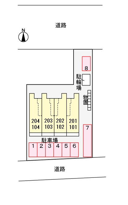 グレイスSKの区画図