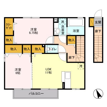【間取り】 | グランベルク　Ａ