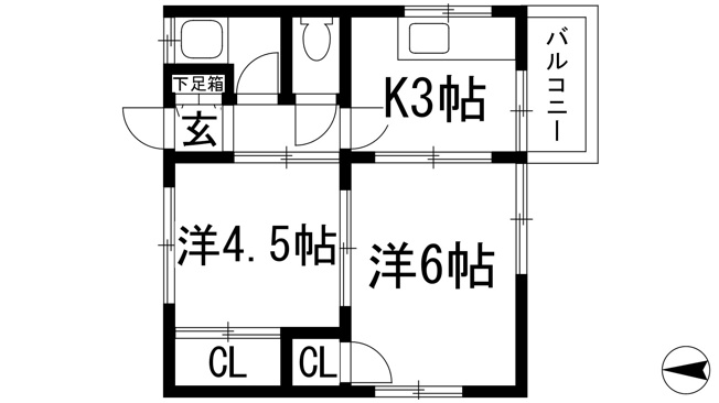 【間取り】 | パレス池田住吉