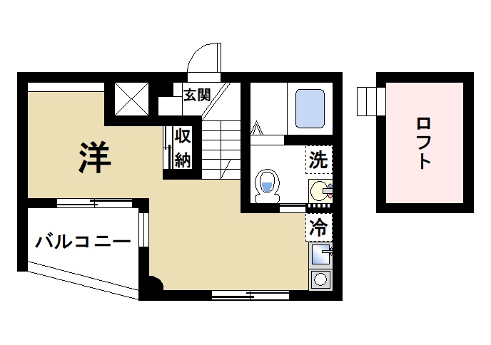 フラッツ小西の間取り