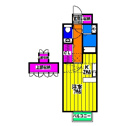 【間取り】 | コスモ渡邊Ⅰの間取り