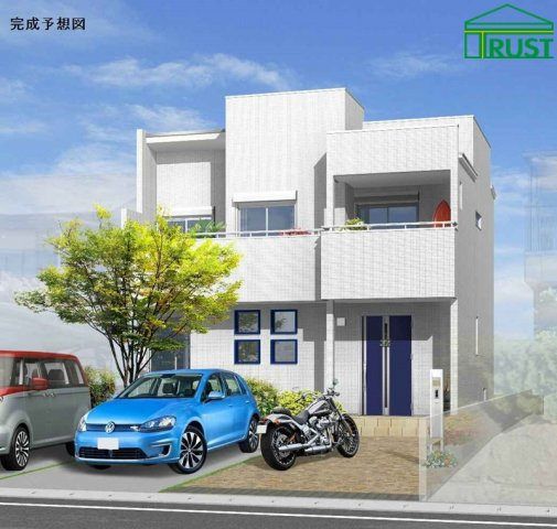 上新地2丁目新築一戸建の外観パース