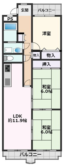【間取り】 | サンシャイン朝日が丘