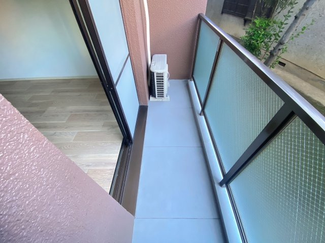 コーポオオミノのバルコニー
