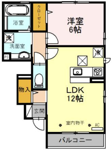 シェルフルールの間取り