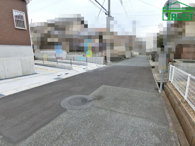 神戸市第4西区今寺2号地　新築戸建の前面道路含む現地写真