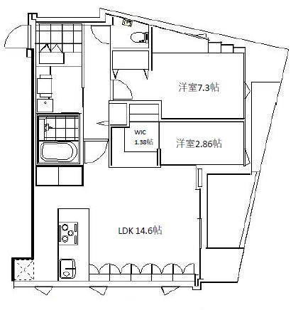 千代田区神田司町２丁目の賃貸マンションの間取り