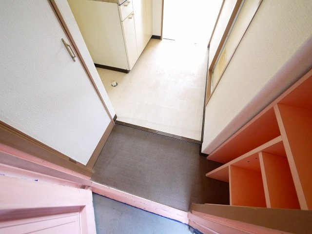 プチハイツ奈良の玄関|毎日通る玄関はこちらです